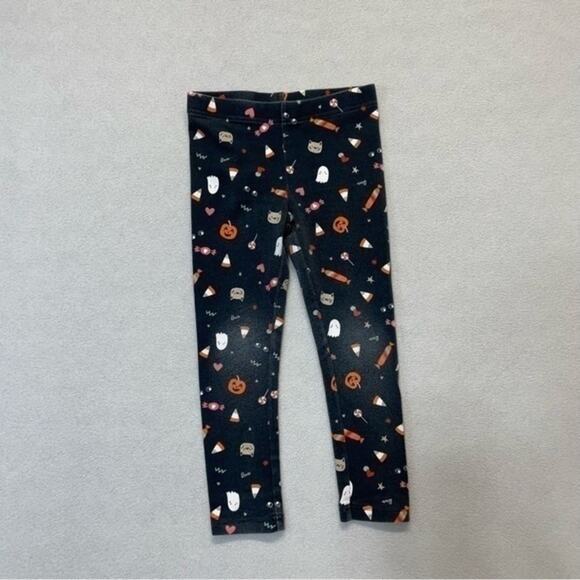 Carter’s Halloween Print Black Leggings Girl’s Size 5 - Picture 7 of 11
